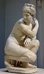 Room 23 - The famous version of the 'Crouching Venus', Roman, c. 1st century AD
