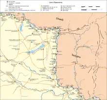 Map showing the Roman border along the Danube with towns, forts and roads. It stretches from Vindobona (modern Vienna) in the north through Aquincum (Budapest) in the centre to Colonia Singidunum (Belgrade) in the south. The later Roman walls of the Limes Sarmatiae are marked on the eastern side of the Danube in the territory of the Iazyges.