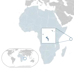 Location of Seychelles (dark blue)– in Africa (light blue & dark grey)– in the African Union (light blue)