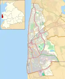 Blackpool is located in Blackpool