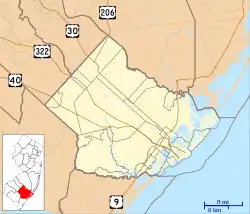 Atlantic City is located in Atlantic County, New Jersey