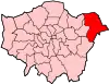 Location of the London Borough of Havering in Greater London