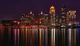 Louisville at night
