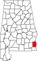 State map highlighting Henry County