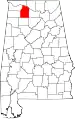 State map highlighting Lawrence County