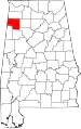 State map highlighting Marion County