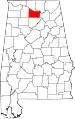 State map highlighting Morgan County