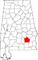State map highlighting Pike County