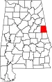 State map highlighting Randolph County