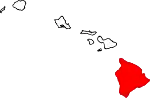 State map highlighting Hawai'i County
