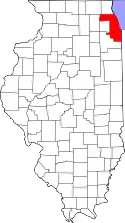 Location within Illinois