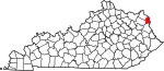 State map highlighting Boyd County