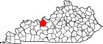 State map highlighting Breckinridge County