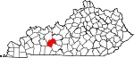 State map highlighting Butler County