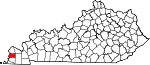 State map highlighting Carlisle County