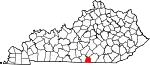 State map highlighting Clinton County
