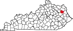 State map highlighting Elliott County
