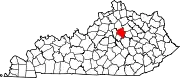 Location in the Commonwealth of Kentucky