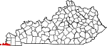 State map highlighting Fulton County