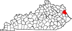 State map highlighting Lawrence County