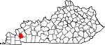 State map highlighting Lyon County