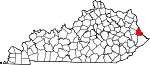 State map highlighting Martin County