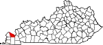 State map highlighting McCracken County