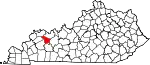 State map highlighting McLean County
