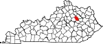 State map highlighting Montgomery County