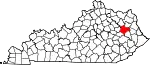State map highlighting Morgan County