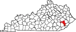 State map highlighting Perry County