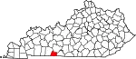 State map highlighting Simpson County