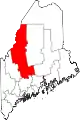 State map highlighting Somerset County