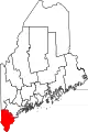 State map highlighting York County
