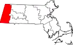 State map highlighting Berkshire County