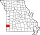 A state map highlighting Jasper County in the southwestern part of the state.