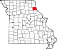 A state map highlighting Marion County in the northeastern part of the state.