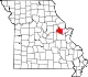A state map highlighting Warren County in the eastern part of the state.