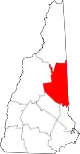 State map highlighting Carroll County