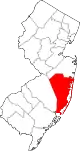A county in the southeast part of the state. It is large and gets skinnier in the south.