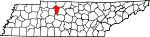 State map highlighting Cheatham County