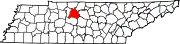 State map highlighting Davidson County