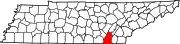 State map highlighting Hamilton County