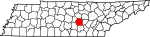 State map highlighting Warren County