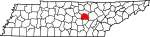 State map highlighting White County