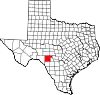 State map highlighting Edwards County