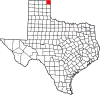 State map highlighting Lipscomb County