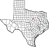 State map highlighting Somervell County
