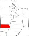 State map highlighting Beaver County