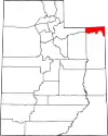 State map highlighting Daggett County